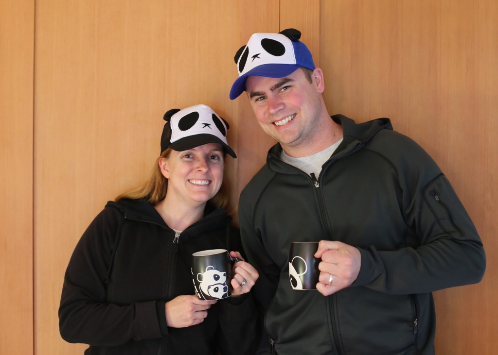 Panda hats- Check. Panda mugs- Double Check. Let's do this!