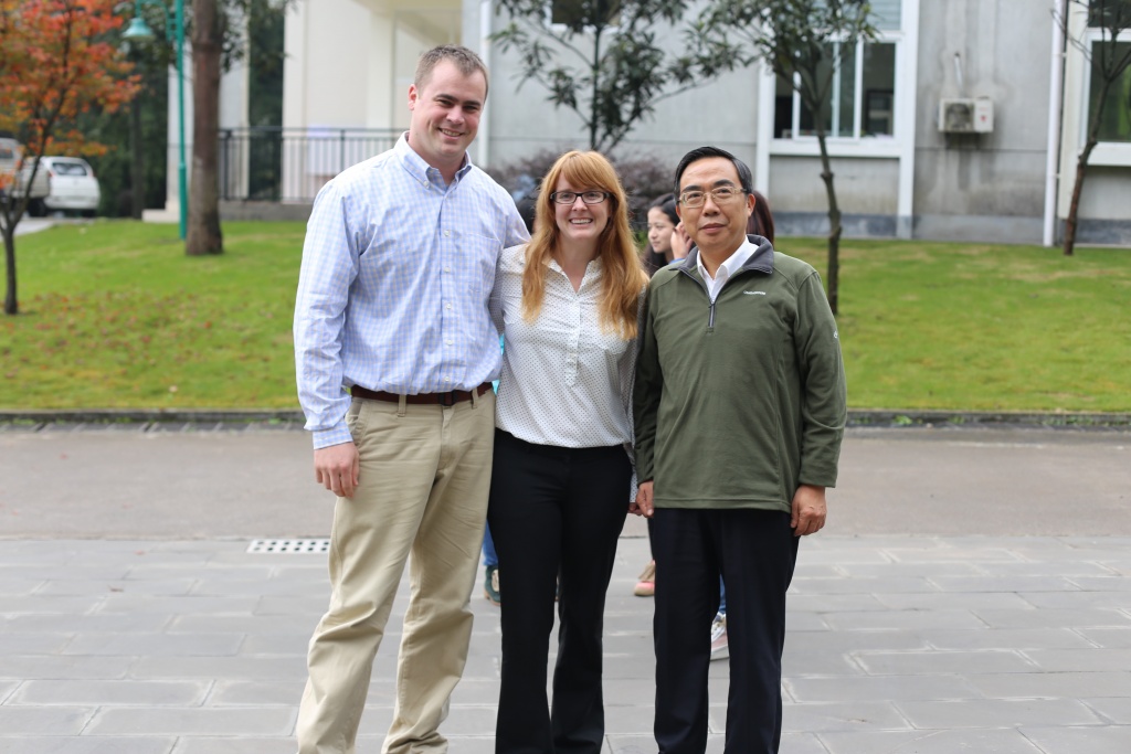 Nathan Wintle, Meghan Martin-Wintle, Director Zhang Hemin